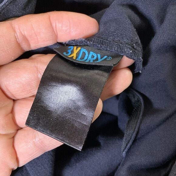 QOR Chino Pants Mens 34x32 Performance Navy Blue Outdoor Zip Pockets 3xDry - Picture 7 of 15